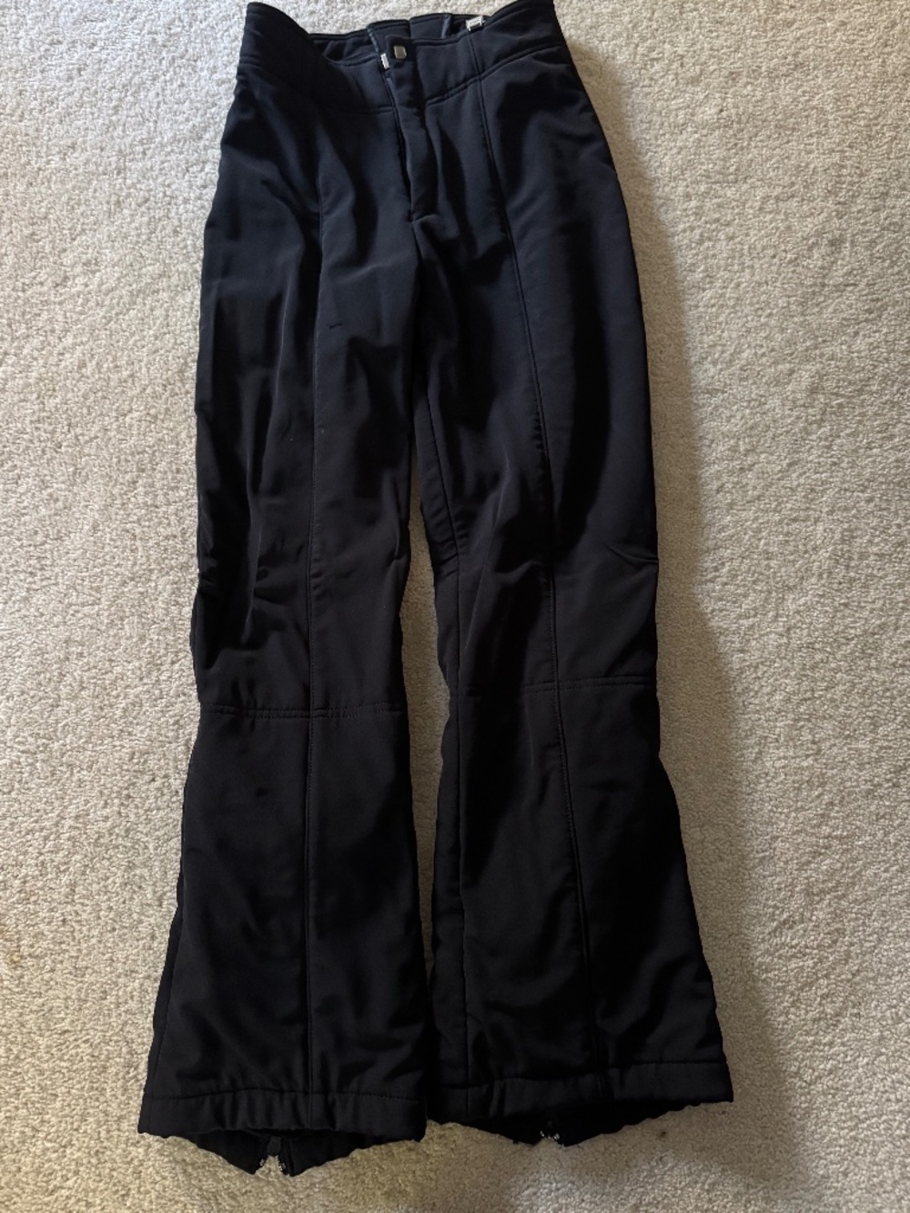 NILS 6R Women’s Black Ski Pants – Zip Back Legs & Inner Snow Gaiter